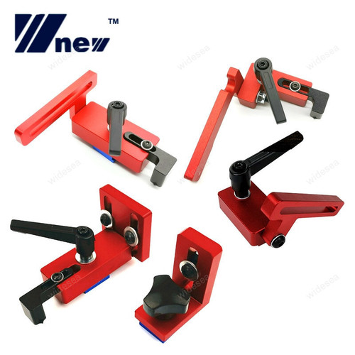 Woodworking T Slot Stopper Miter Gauge Fence Connector Alloy Miter Track Stop Block