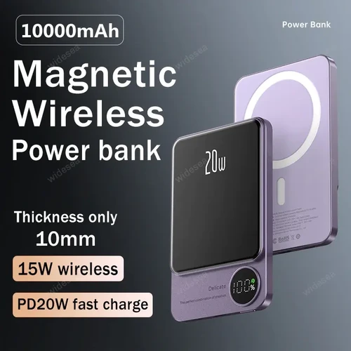 Magnetic Power bank Wireless Charger