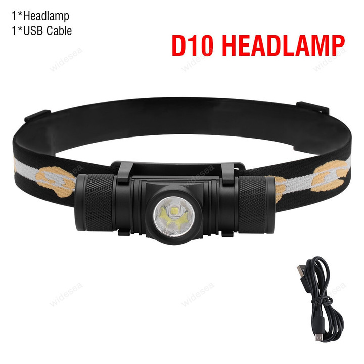 LED Mini Headlamp High Power 1000lm 18650 Rechargeable Head Torch Waterproof Flashlight