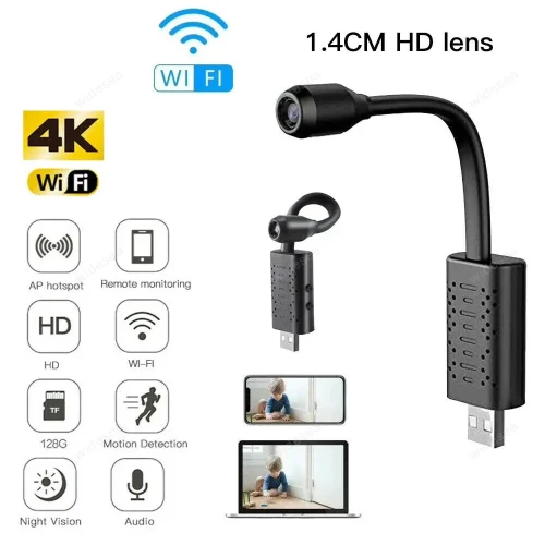 Factory Wholesale Portable 1080P Mini USB Camera with Motion Detection Smart Surveillance V380 Camara