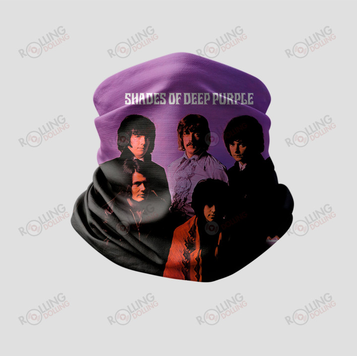 Deep Purple Shades of Deep Purple 3D Bandana Neck Gaiter