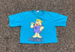 90s Flintstones Tee 1990s Vintage Barney Crop Top T shirt 90s Cartoon Shirt