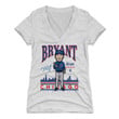 Kris Bryant Womens V Neck T Shirt   Chicago C Baseball Kris Bryant Toon BR