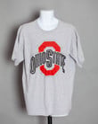 90s OHAIO STATE TShirt small stripe   red and gray   XL