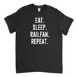 Eat Sleep Railfan Repeat   Railfan Shirt