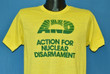 80s AND Action for Nuclear Disarmament Future in Our Hands Protest t shirt Medium