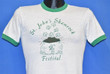 80s St Johns Shamrock Festival Ringer t shirt Small