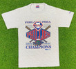 Vintage Philadelphia Phillies 1993 National League Champions MLB Striped T Shirt Tees Trench Medium Made USA Philly Fits Classic 1990s 90s