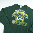 Vintage Green Bay Packers 1996 NFC Champs NFL Graphic Sweat Shirt Size XL