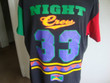 Vintage 90s Night Crew Cross Crew Rap Hip Hop Tee Night Gown Black T Shirt Size XL