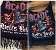 AC  DC Hells Bells vintage reworked band  rock t shirt M XL