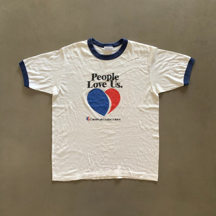 Vintage 1980s Carnival Cruise T shirt size Medium