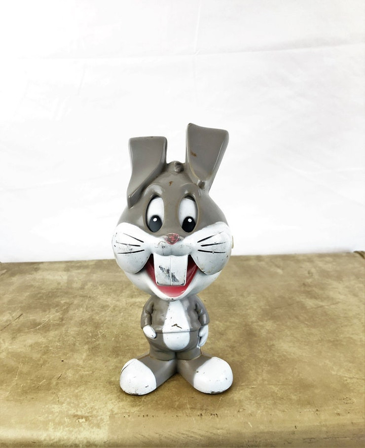 Vintage 1976 70s 1970s Bugs Bunny Pull Toy