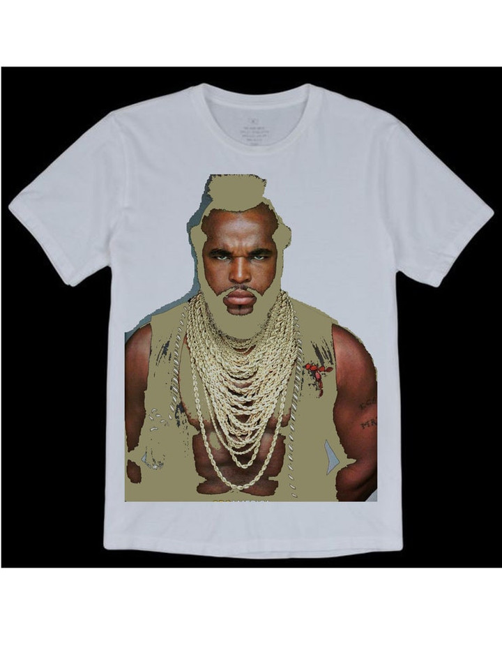 Mr T In Straight Gold This is a unisex tshirt in mens sizes