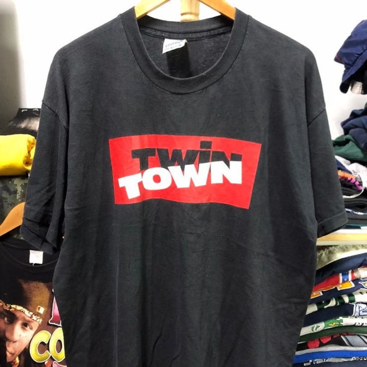 Vintage 90s Twintown Movie T Shirt size XL