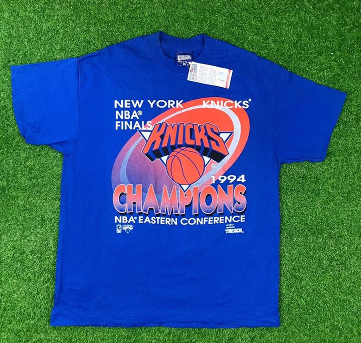 Vintage New York Knicks T Shirt Eastern Conference Champs 1994 1990s Made USA Tee NBA Deadstock Brand New with Tags Ny Ewing Small Med Large