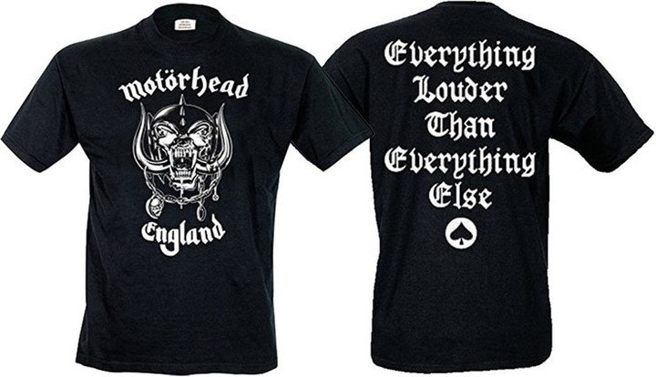 Motorhead England Lemmy Kilmister Rock Metal Official Tee T Shirt Mens Unisex
