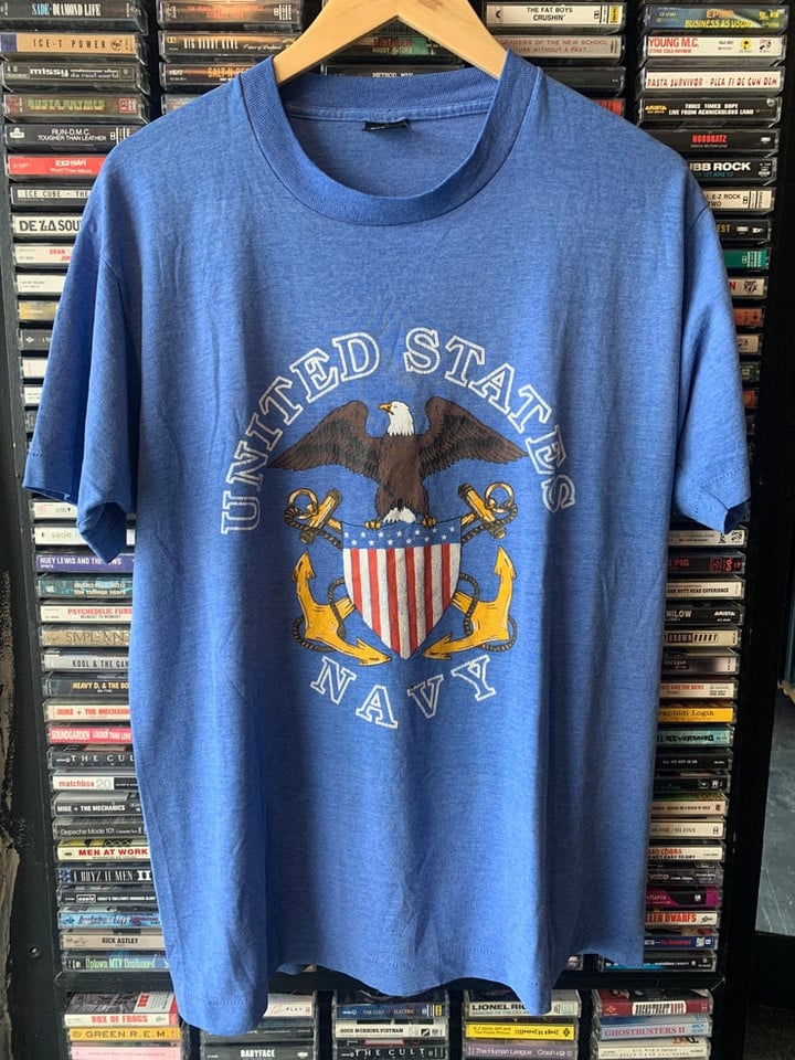 80s 90s Vintage United States Navy t shirt XL single stitch