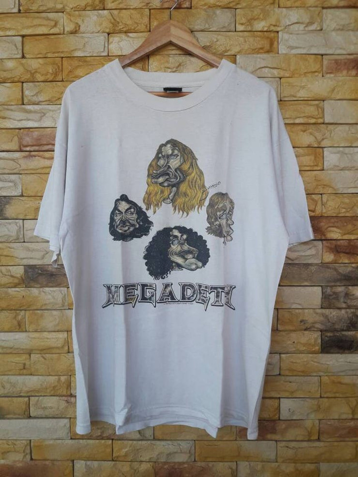 Vintage megadeth band thrash metal speed metal heavy metal x large size shirt