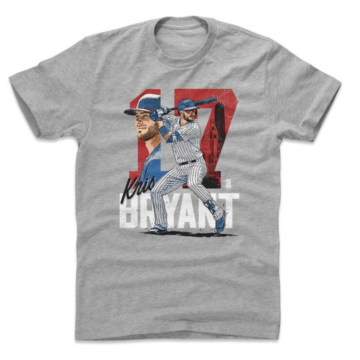 Kris Bryant Mens Cotton T shirt   Chicago C Baseball Kris Bryant Tribute R Wht