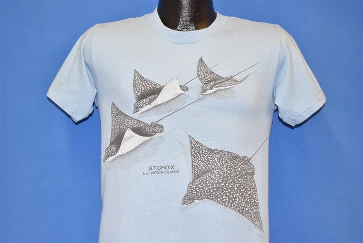 90s Spotted Eagle Manta Ray St Croix Virgin Islands t shirt Small Vintage Tee