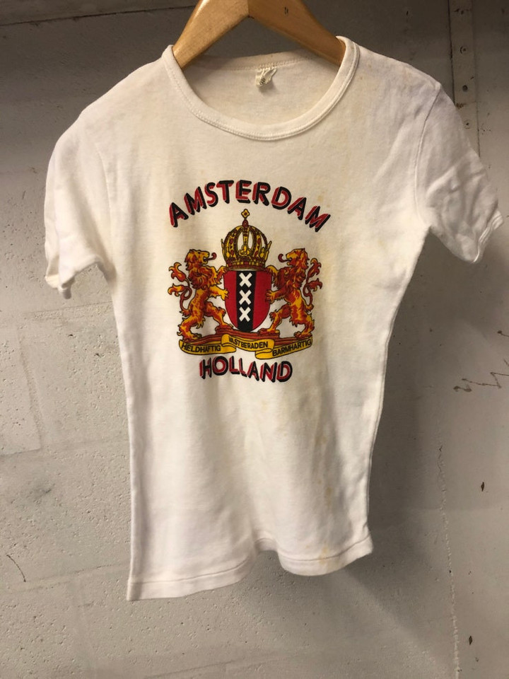 Vintage 70s Amsterdam Holland T shirt L 4212