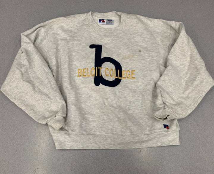 Vintage 90s NCAA Beloit College Spellout Crewneck By Russell
