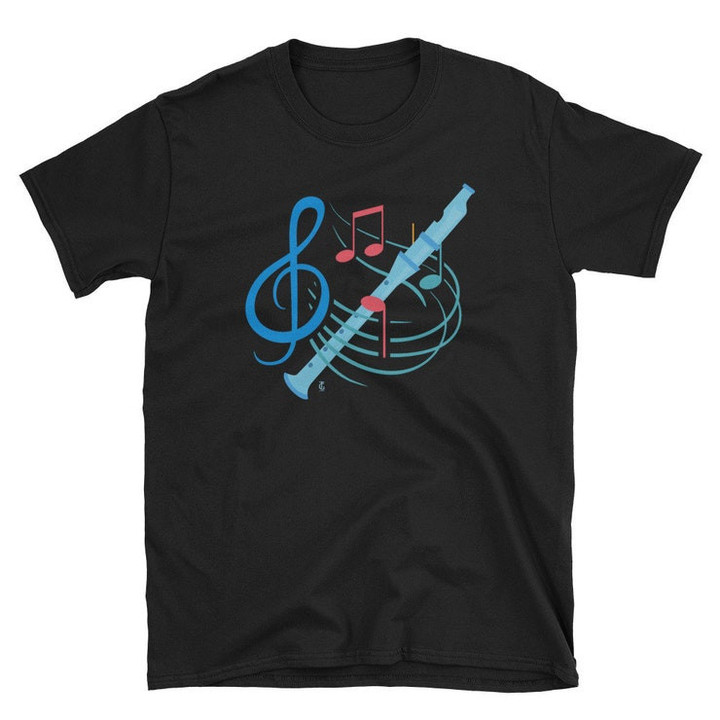 Flute Player Notes Awesome Musician Wind Instrument T shirt