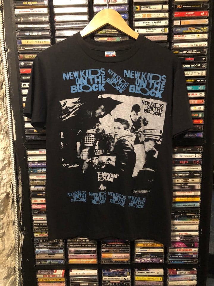 1990 New Kids on the Block Hangin Tough Vintage t shirt Large single stitch