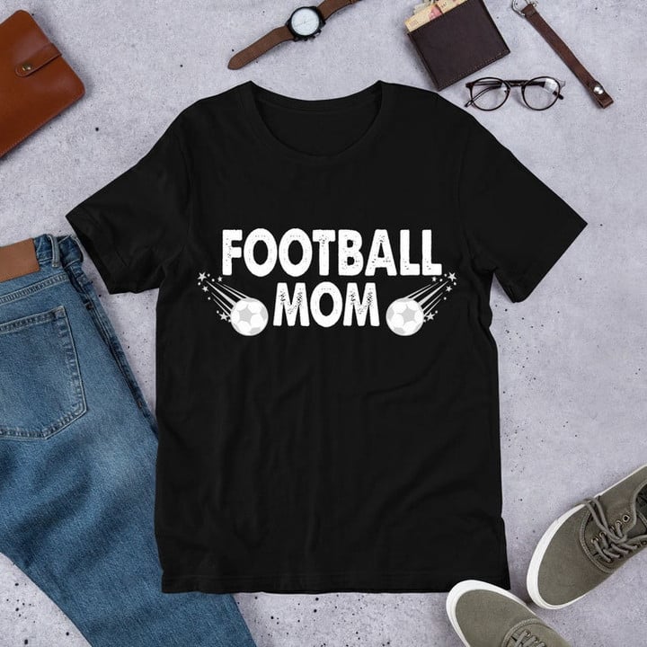 Football Mom Unisex T shirt Graphic Tee Unisex Shirt Women and Men T shirts Mom Shirt Gift T shirt Best Cheer Mom T shirt