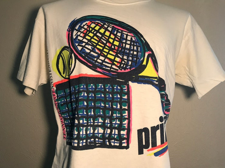 Vintage 90s Prince of Tennis Sport Athletic T Shirt Size L Large