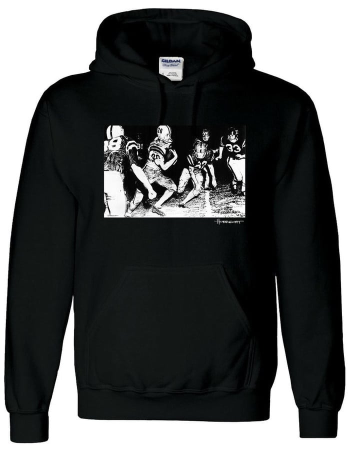 Gridiron Knights Pullover Hoody with Art by Topps Artist Dave Hobrecht
