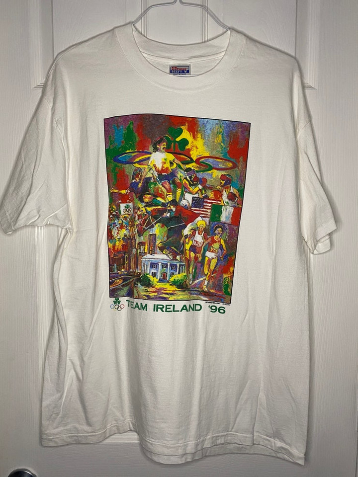 Vintage 90s Team Ireland 1996 Olympics T shirt