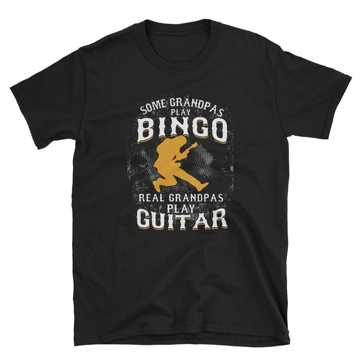 Bands Guitarists Bassist Music Lovers Real Grandpa Play Guitar Gift T shirt