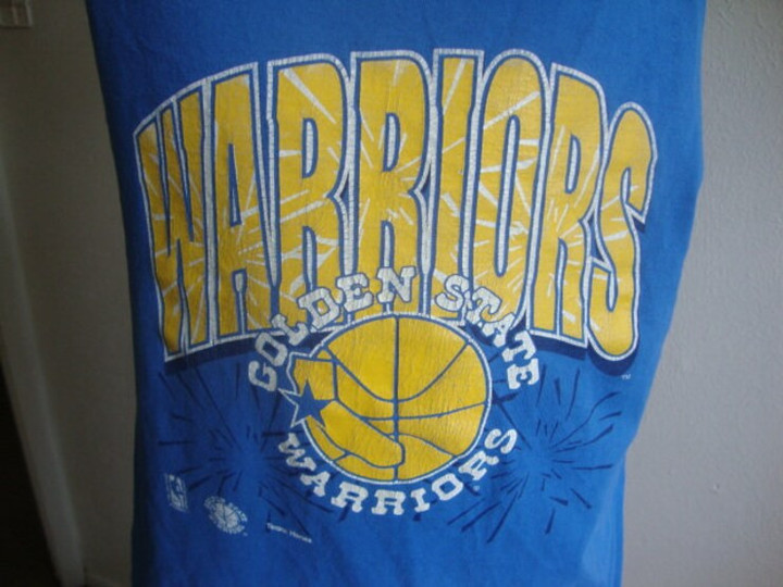 Vintage 90s NBA Golden State Warriors Basketball Sports Tank Top Shirt Size M