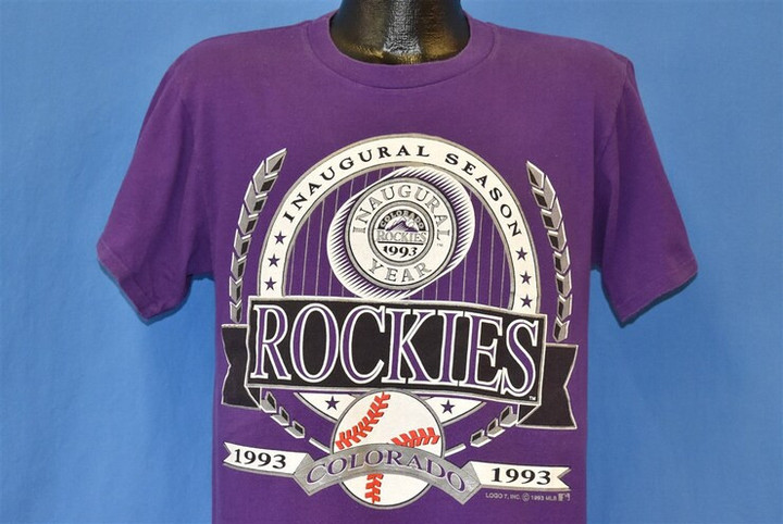 90s Colorado Rockies Inaugural Season1993 Baseball t shirt Medium