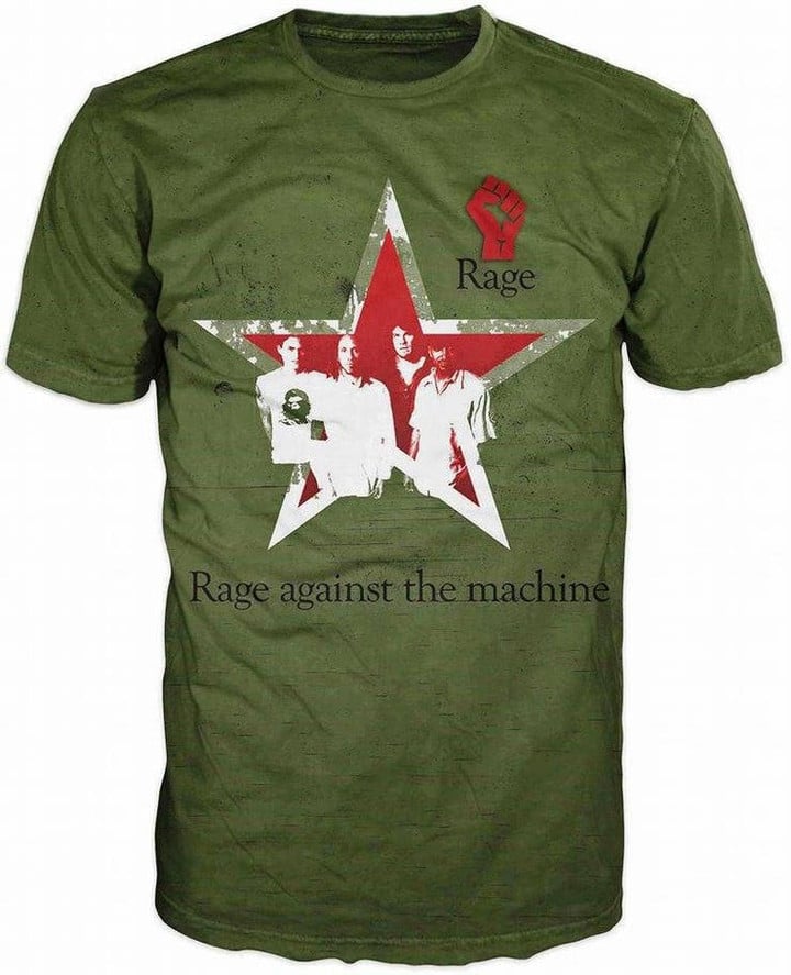Cool 3D Print Music Band Rage Against The machine T Shirt Graphics Tee