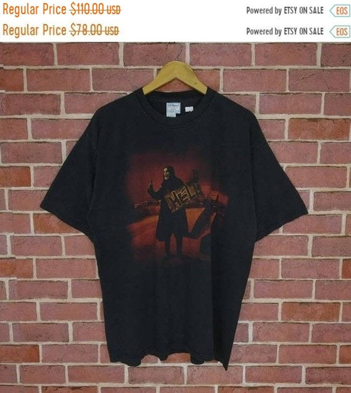 Vintage 90s Ozzy Osbourne Band Rock Concert Tour T shirt