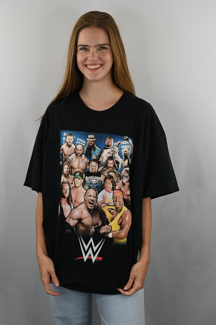 WWE Wrestlers Screen Print Cotton T Shirt Size XL