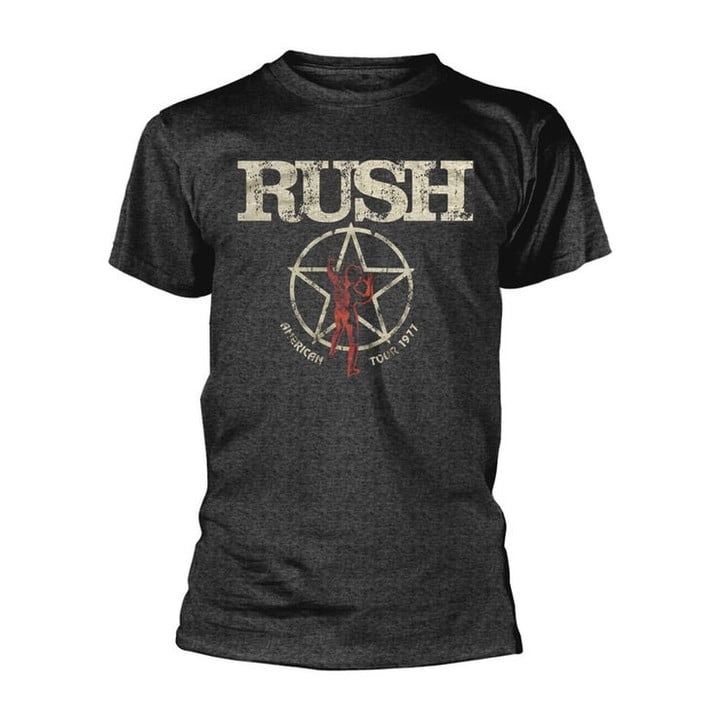 Rush American Tour 1977 A Farewell to Kings Official Tee T Shirt Mens Unisex