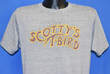 70s Scottys T Bird Heather Gray Soft Thin t shirt Large