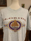 Vintage 90s Florida State t shirt size L Large Vtg 1990s Basic Norm Fade Destination Tee Shirt USA