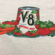 Vintage 70s V8 juice ringer tee shirt  5050 burnout distressed size large vintage mens vintage womans