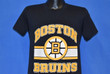 80s Boston Bruins Logo NHL Hockey t shirt Small
