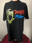 Vintage Dennys Til Dawn Neon Owl T Shirt L 90s