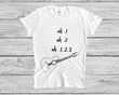 Music Lovers Ah 1 2 3 T Shirt Guitar T Shirt Teacher Shirt