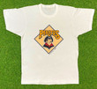 Vintage Pittsburg Pirates Spell Out T Shirt Tee Large MLB 1988 Large Clemente Old Logo Bond Baseball 80s 1980s Classic