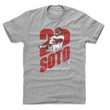 Juan Soto Mens Cotton T Shirt   Washington Baseball Juan Soto Cut R WHT