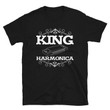 King Harmonica Player Harp Gift T Shirt For Man  Woman  Mouth Organ Instrument Tee   Blues Band Music Musician Shirt