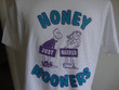 Vintage 90s Just Married Honey Mooners White mooning T Shirt Fits Size L large